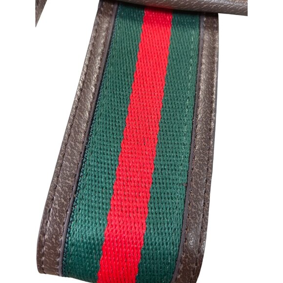 Gucci GG Supreme Canvas Ophidia womans brown red green crossbody SKU 8797 - Picture 3 of 16